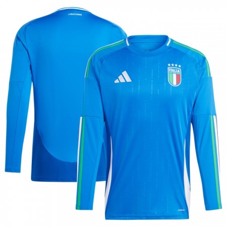 Italien Fotbollströjor Hemma tröja EURO 2024 Långärmad